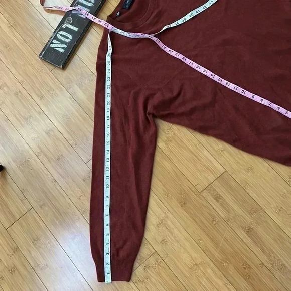 Rodd & Gunn Hilltop Merino Wool & Cashmere Light Rust Crewneck Sweater Size 2 XL - Picture 5 of 6